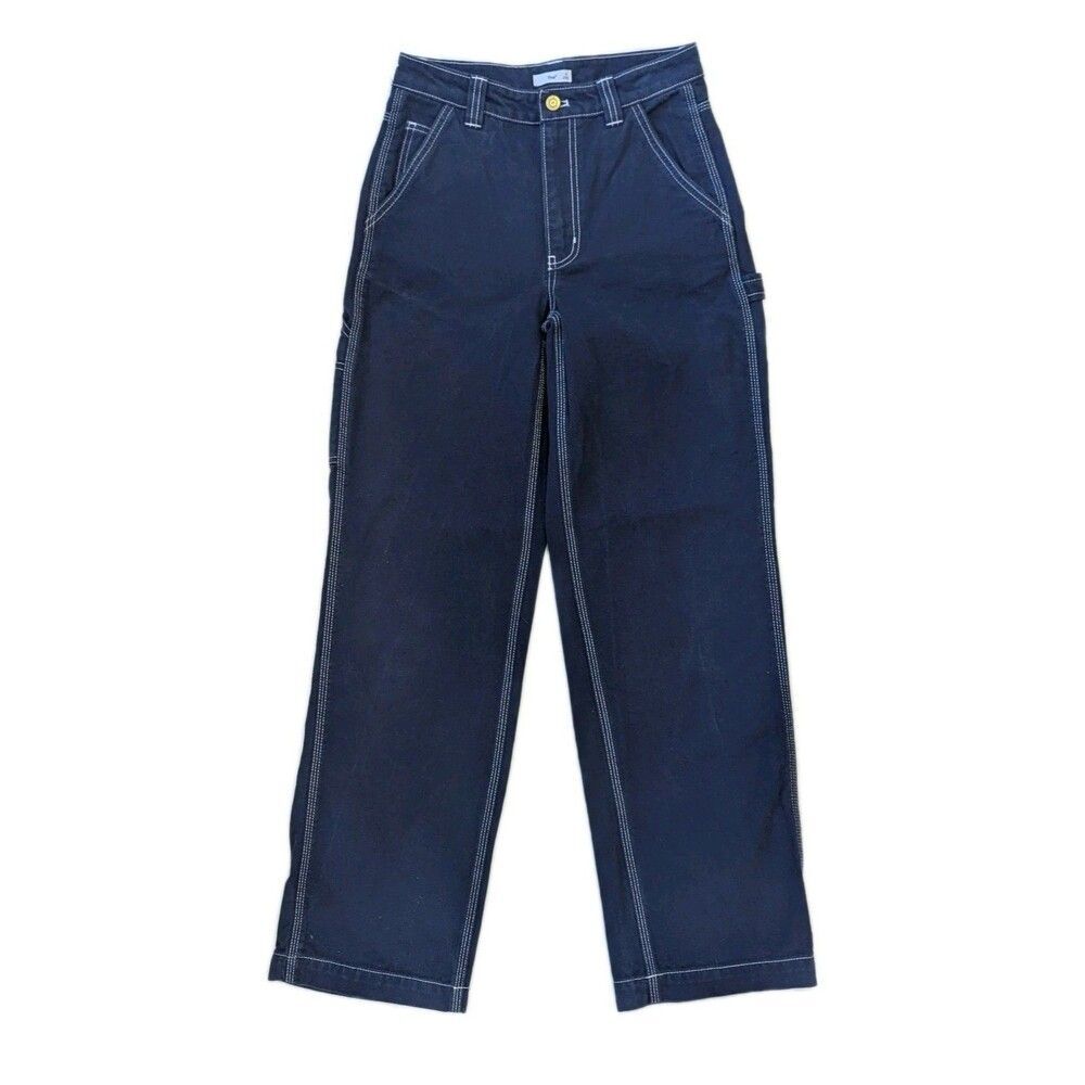Aritzia TNA Admiral Dark Blue Greenwich Pant High-Rise Carpenter Jeans Size 2